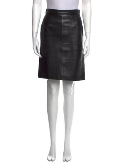 Pre-owned Loewe Vintage Knee-length Skirt In Black