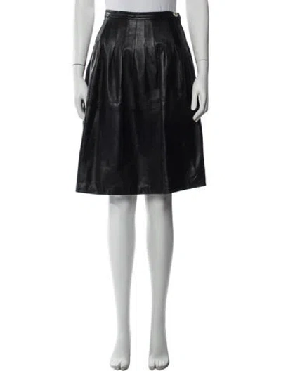 Pre-owned Loewe Vintage Knee-length Skirt In Black