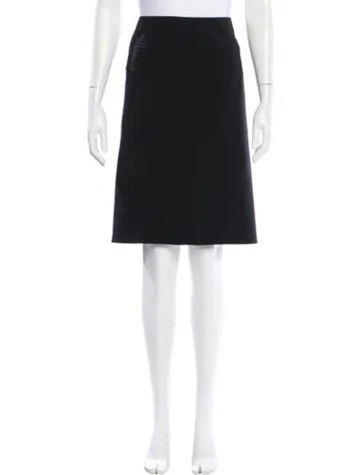 Pre-owned Loewe Vintage Knee-length Skirt In Black