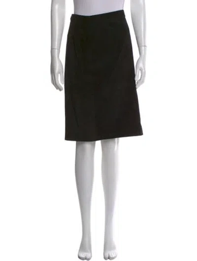 Pre-owned Loewe Vintage Knee-length Skirt In Black