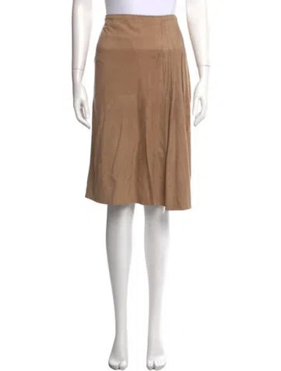 Pre-owned Loewe Vintage Knee-length Skirt In Brown