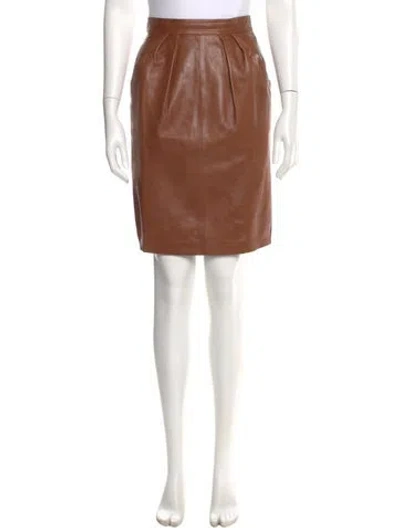 Pre-owned Loewe Vintage Knee-length Skirt In Brown