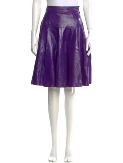 Pre-owned Loewe Vintage Knee-length Skirt In Purple
