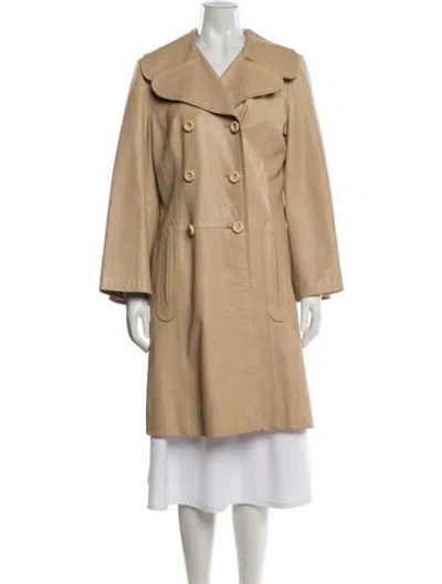 Pre-owned Loewe Vintage Late 1960's - Early 1970's Coat In Neutrals