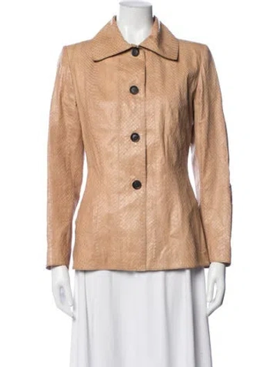Pre-owned Loewe Vintage Late 1980's - Early 1990's Jacket In Neutrals