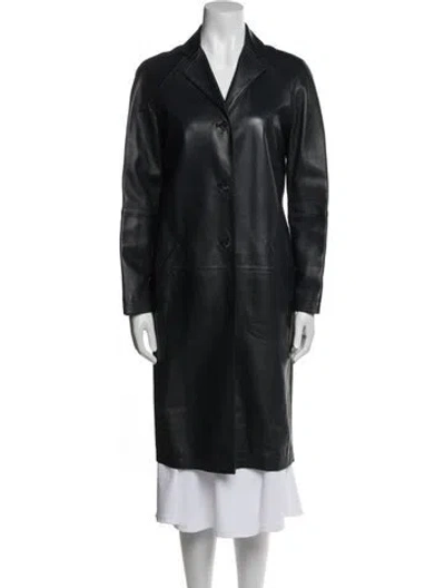 Pre-owned Loewe Vintage Late 1990's - Early 2000's Coat In Black