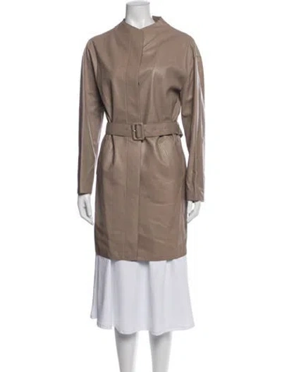 Pre-owned Loewe Vintage Late 1990's - Early 2000's Coat In Brown/neutrals