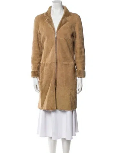 Pre-owned Loewe Vintage Late 1990's - Early 2000's Fur Coat In Brown