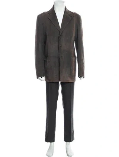 Pre-owned Loewe Vintage Late 1990's - Early 2000's Overcoat In Gray