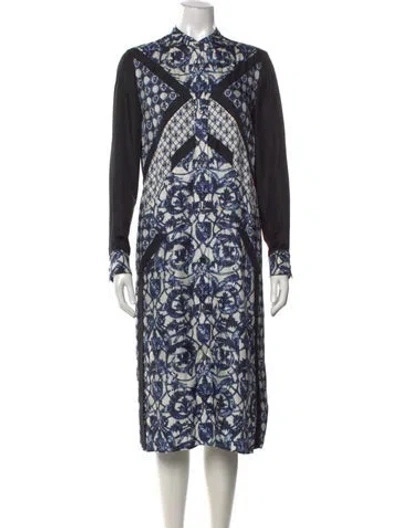 Pre-owned Loewe Vintage Midi Length Dress In Blue
