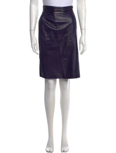 Pre-owned Loewe Vintage Midi Length Skirt In Black