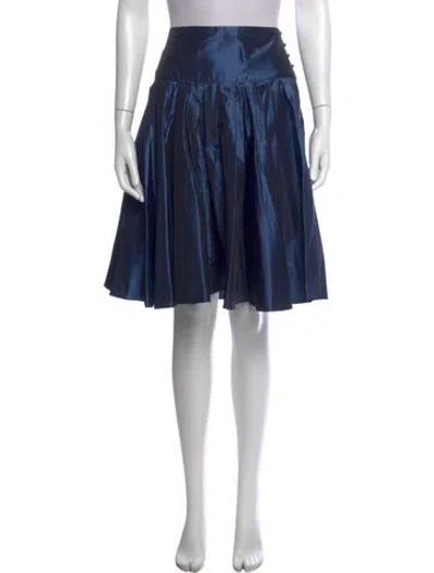 Pre-owned Loewe Vintage Midi Length Skirt In Blue