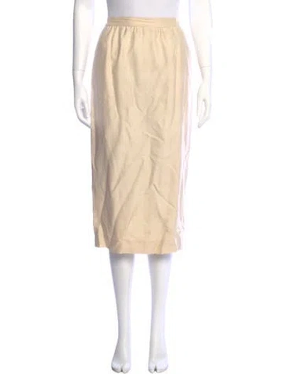 Pre-owned Loewe Vintage Midi Length Skirt In Neutral