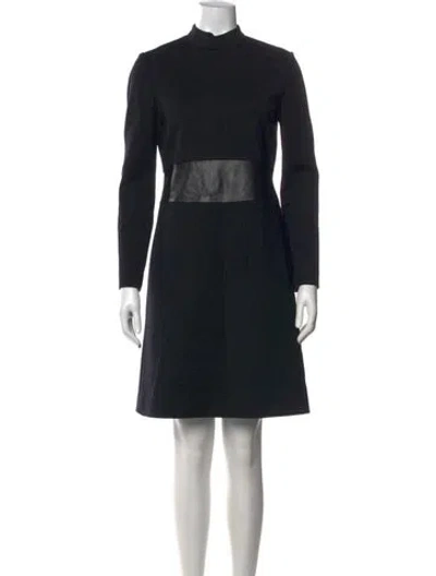 Pre-owned Loewe Vintage Mini Dress In Black