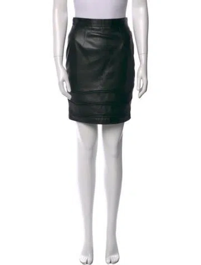 Pre-owned Loewe Vintage Mini Skirt In Black