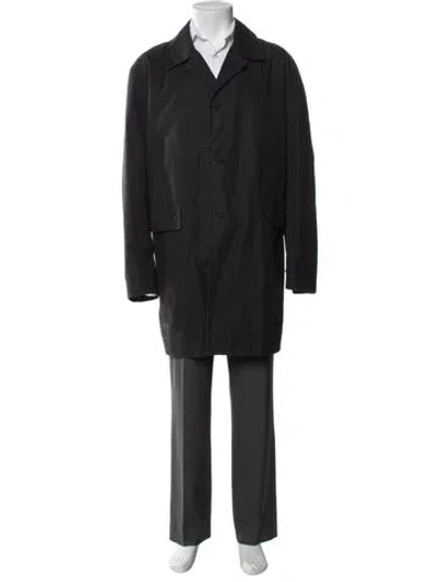 Pre-owned Loewe Vintage Overcoat In Gray