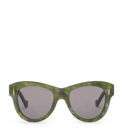 Loewe Vintage Screen Sunglasses In Green