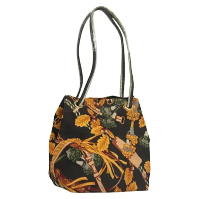 Pre-owned Loewe Vintage Shoulder Bag Canvas Yellow Canvas Shoulder Bag Bag ()