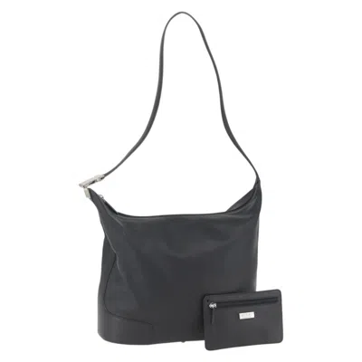 Pre-owned Loewe Vintage Shoulder Bag Leather Black Leather Shoulder Bag Bag ()