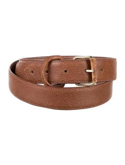 Pre-owned Loewe Vintage Skinny Belt In Brown
