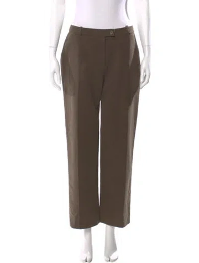 Pre-owned Loewe Vintage Straight Leg Pants In Brown