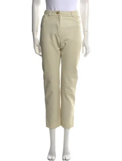 Pre-owned Loewe Vintage Straight Leg Pants In Neutral