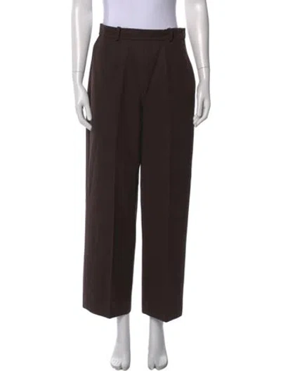 Pre-owned Loewe Vintage Wide Leg Pants In Brown