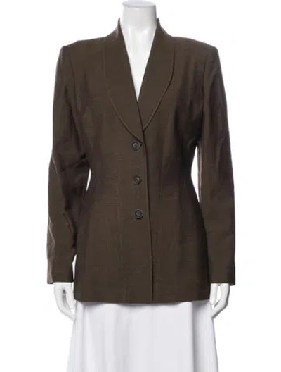 Pre-owned Loewe Vintage Wool Blazer In Brown