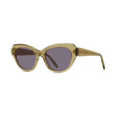 Loewe Violet Cat Eye Ladies Sunglasses Lw40178f 96y 53 In Burgundy