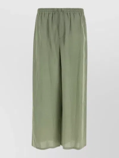 Loewe Green Viscose Blend Paula S Ibiza Wide-leg Pant