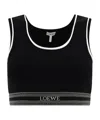 Loewe Viscose Blended Short Vest In Black