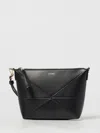Loewe Puzzle Fold Leather Clutch In Black