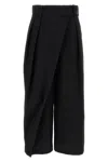 Loewe Anthracite Grey Wool Wide Trousers Women
