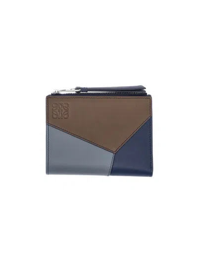 Loewe Wallet "puzzle" In Blue