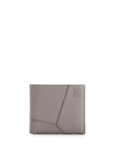Loewe Wallet With Logo In Gray