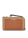 Loewe Leather Cardholder In Brown