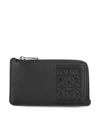 Loewe Embossed-logo Zip-around Wallet In Black