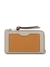 Loewe Logo-embossed Cardholder In Light Oat/honey