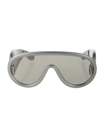 Pre-owned Loewe Wave Mask Shield Sunglasses In Gray