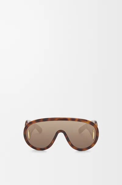 Loewe Wave Mask Sunglasses For Woman In Brown