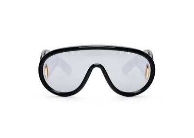 Pre-owned Loewe Wave Mask Sunglasses (intl. Fit) In Black