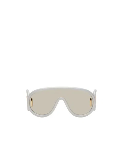 Loewe Wave Mask Sunglasses In Nude | ModeSens