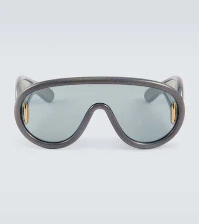 Loewe Wave Shield Sunglasses In Grey