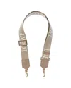 Loewe Webbing Canvas & Leather Shoulder Strap In Neutral