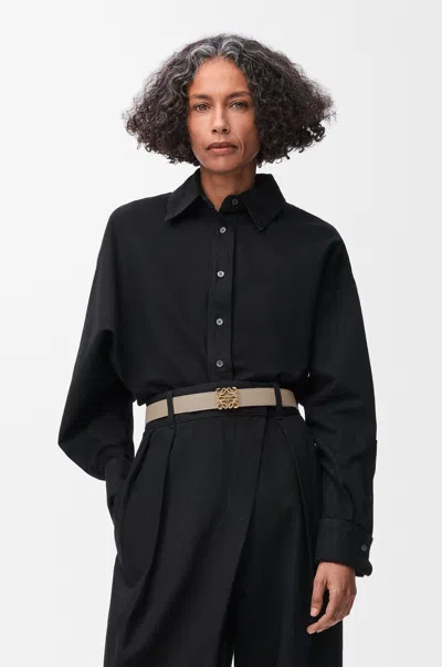 Loewe Wendbarer Anagram Gürtel Aus Weichem, Genarbtem Leder Grösse:95 Für Frau In Metallic