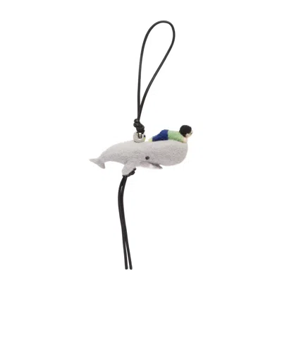 Loewe Whale Pendant In Grey
