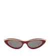 Loewe Whirl Cat Eye Sunglasses In Burgundy