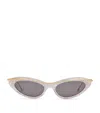 Loewe Whirl Cat Eye Sunglasses In Ivory