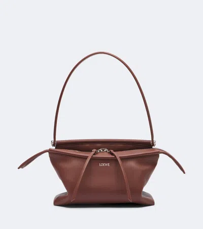 Loewe Whisker Small Leather Shoulder Bag In Brown
