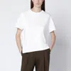 Loewe White Asymmetrical Cotton-blend T-shirt In White